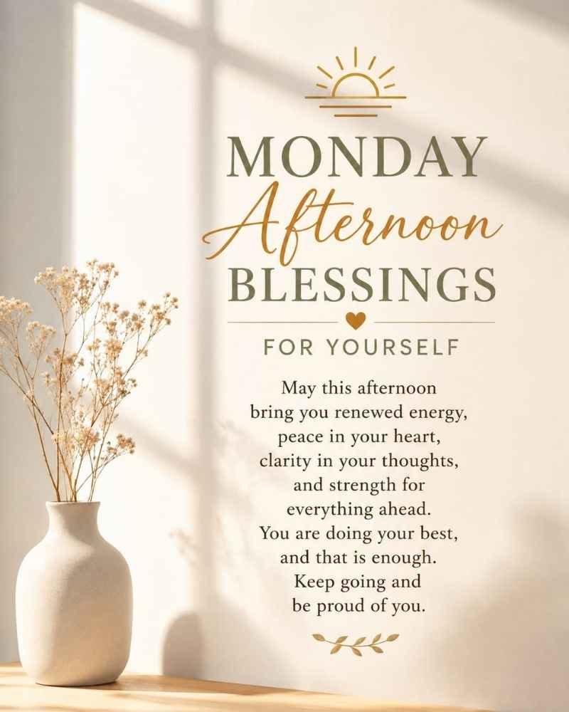 Monday Afternoon Blessings for Yourself (Self-Love & Grace)