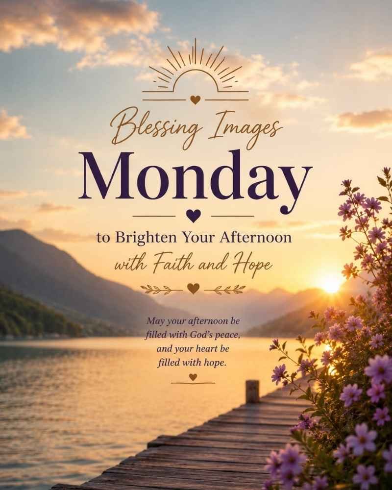 Monday Blessing Images to Brighten Your Afternoon With Faith and Hope