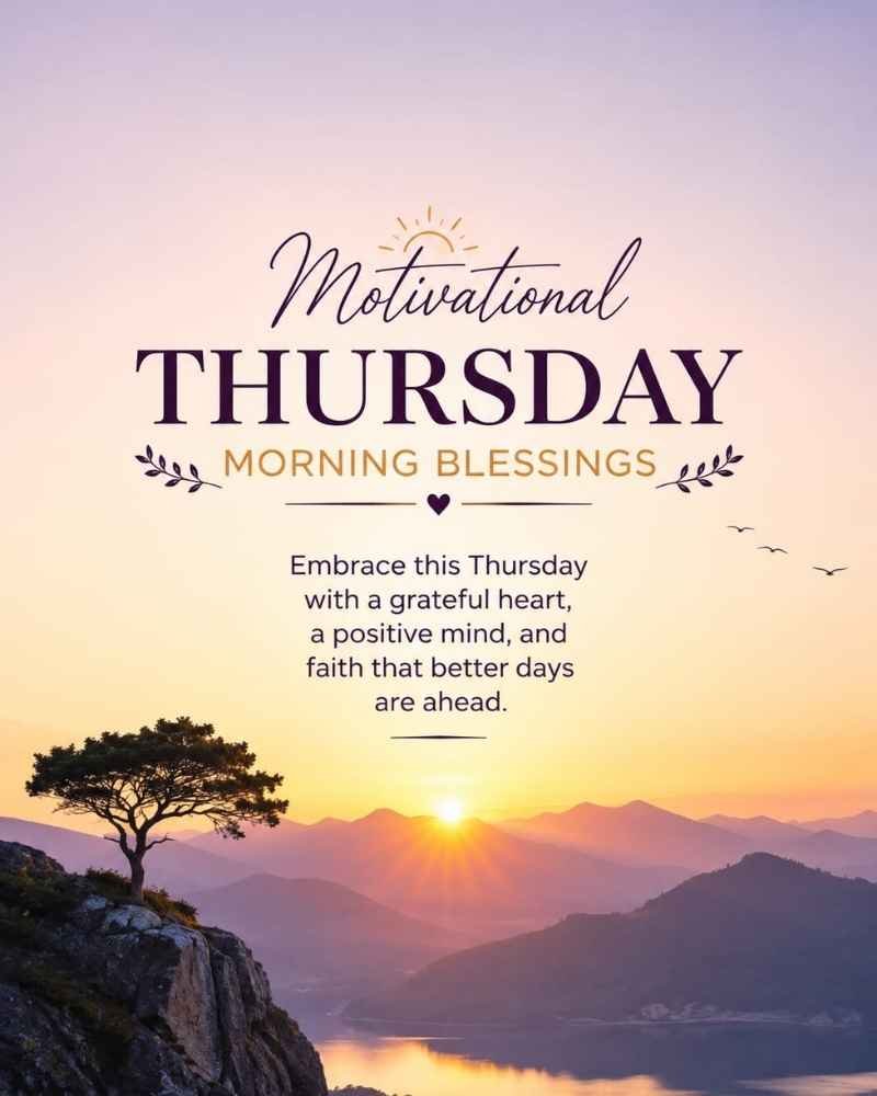 Motivational Thursday Morning Blessings