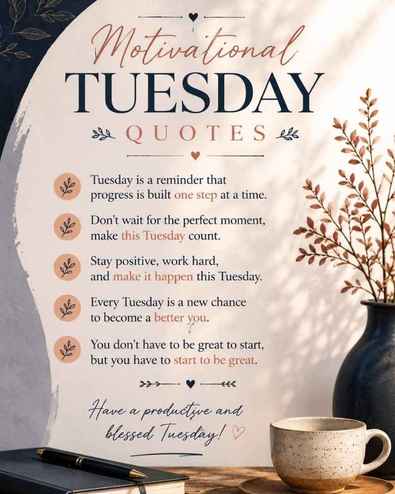 Motivational Tuesday Quotes