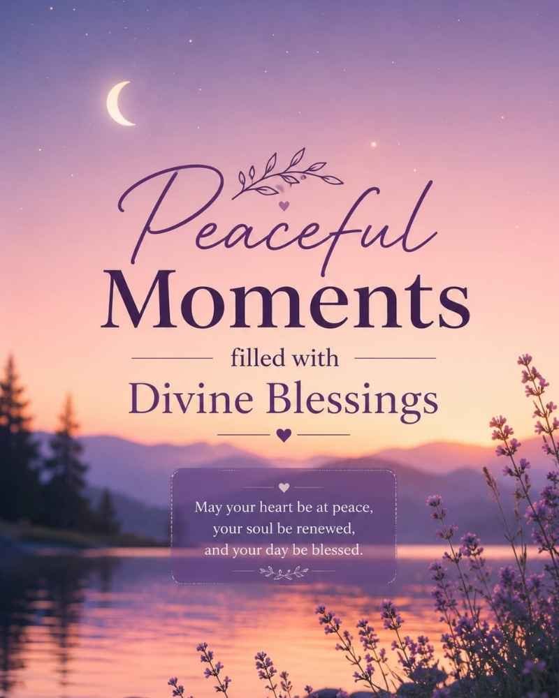 Peaceful Moments Filled With Divine Blessings