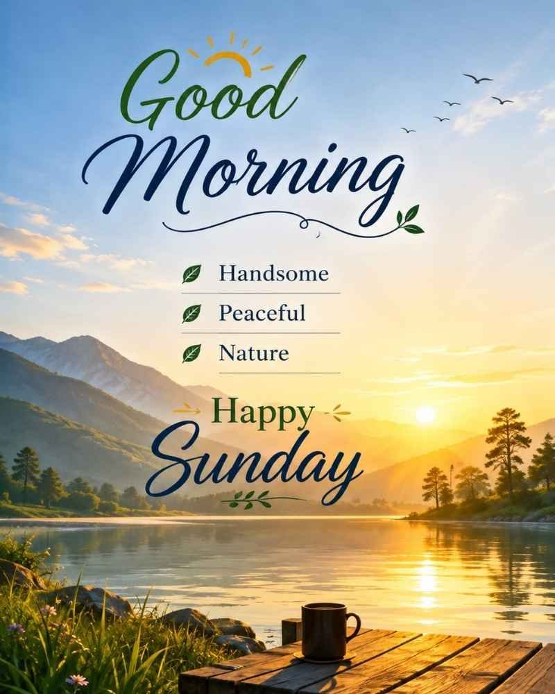 Peaceful Nature Good Morning Happy Sunday