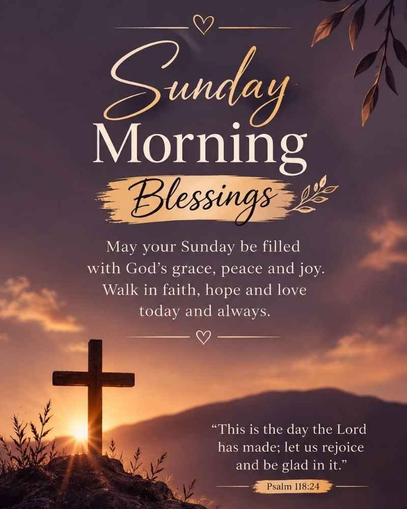 Peaceful Sunday Morning Blessings