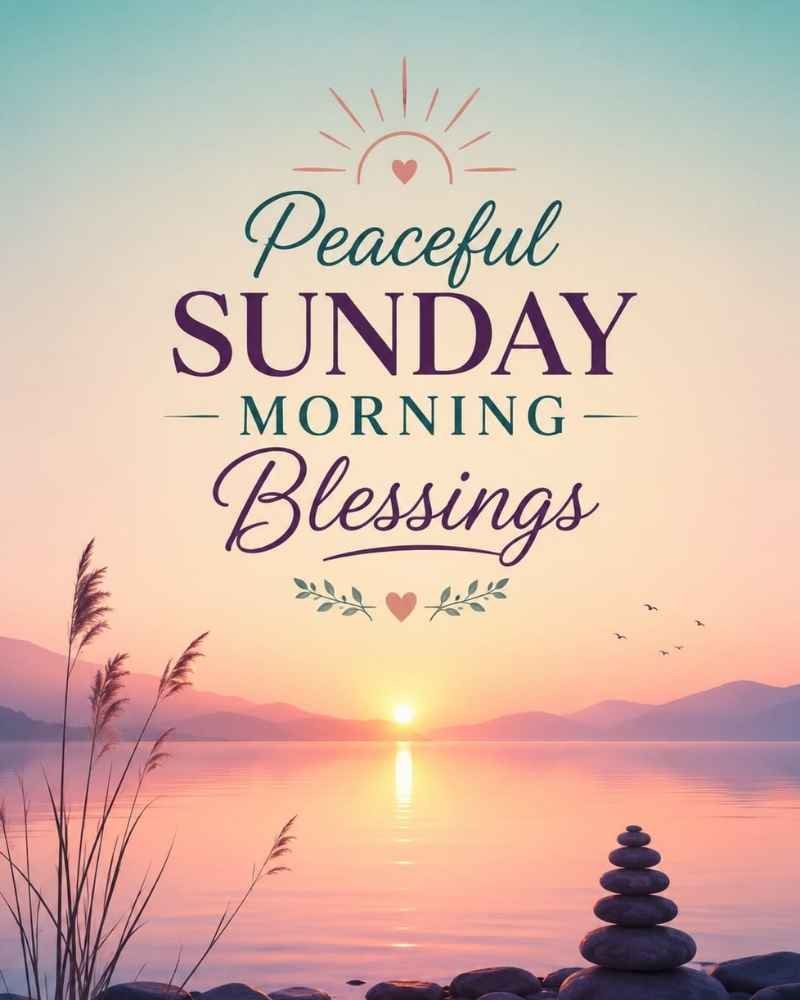 Peaceful Sunday Morning Blessings