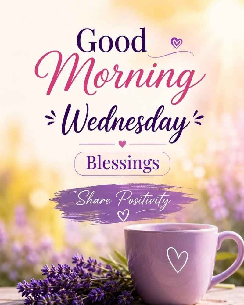 Positive Good Morning Wednesday Blessings