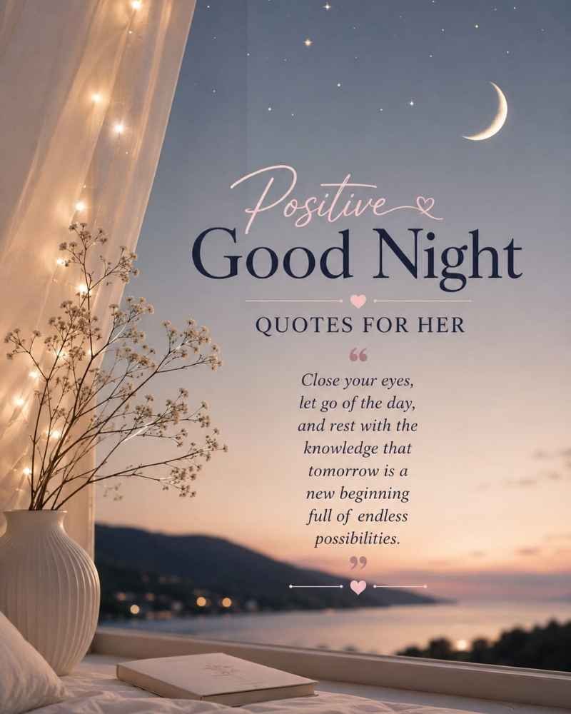 Positive Good Night Quotes For Her