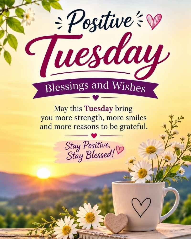 Positive Tuesday Blessings And Wishes