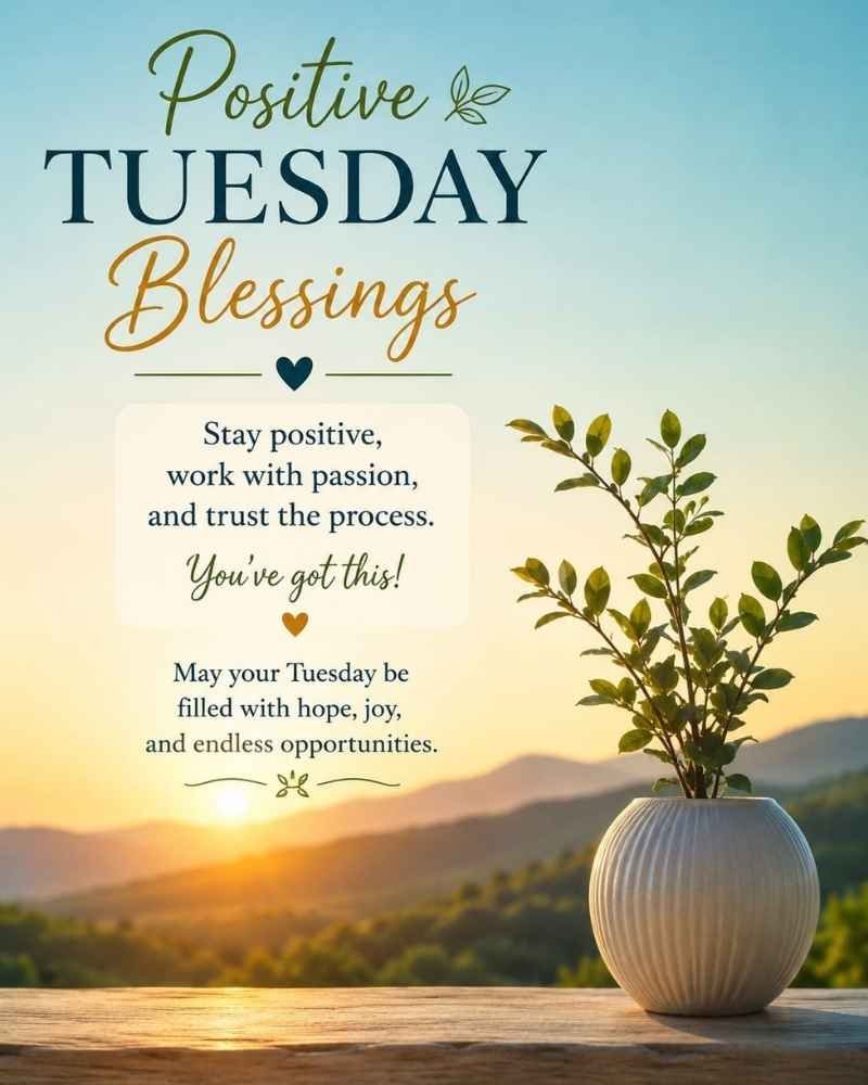 Positive Tuesday Blessings for Motivation