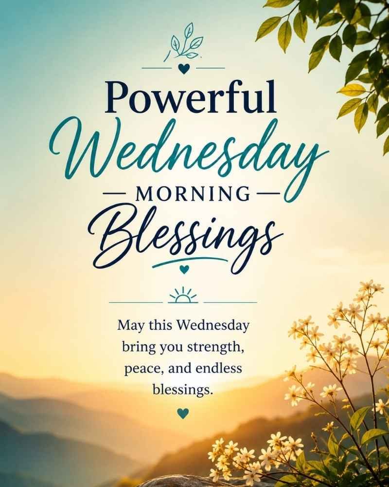 Powerful Good Wednesday Morning Blessings