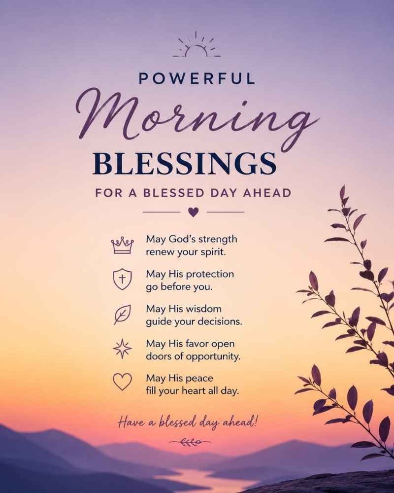 Powerful Morning Blessings For A Blessed Day Ahead