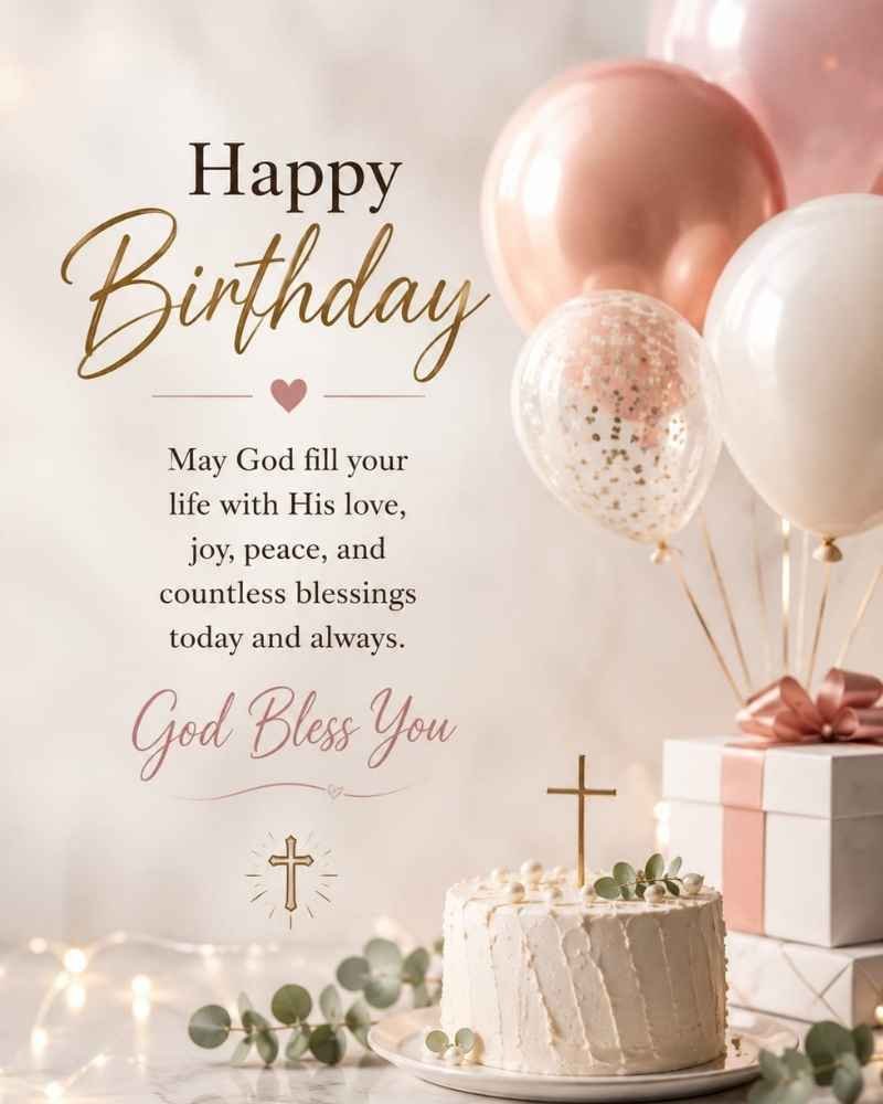 Religious Birthday Blessings And God Bless You