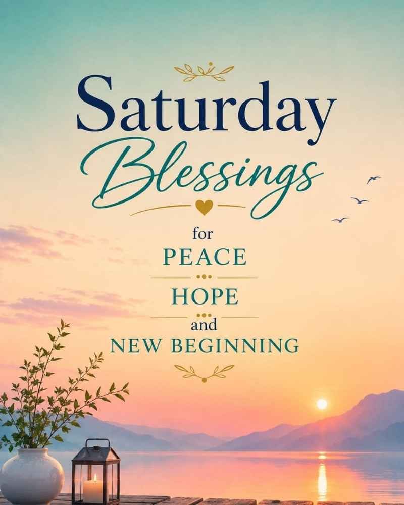 Saturday Blessings for Peace, Hope, and New Beginnings