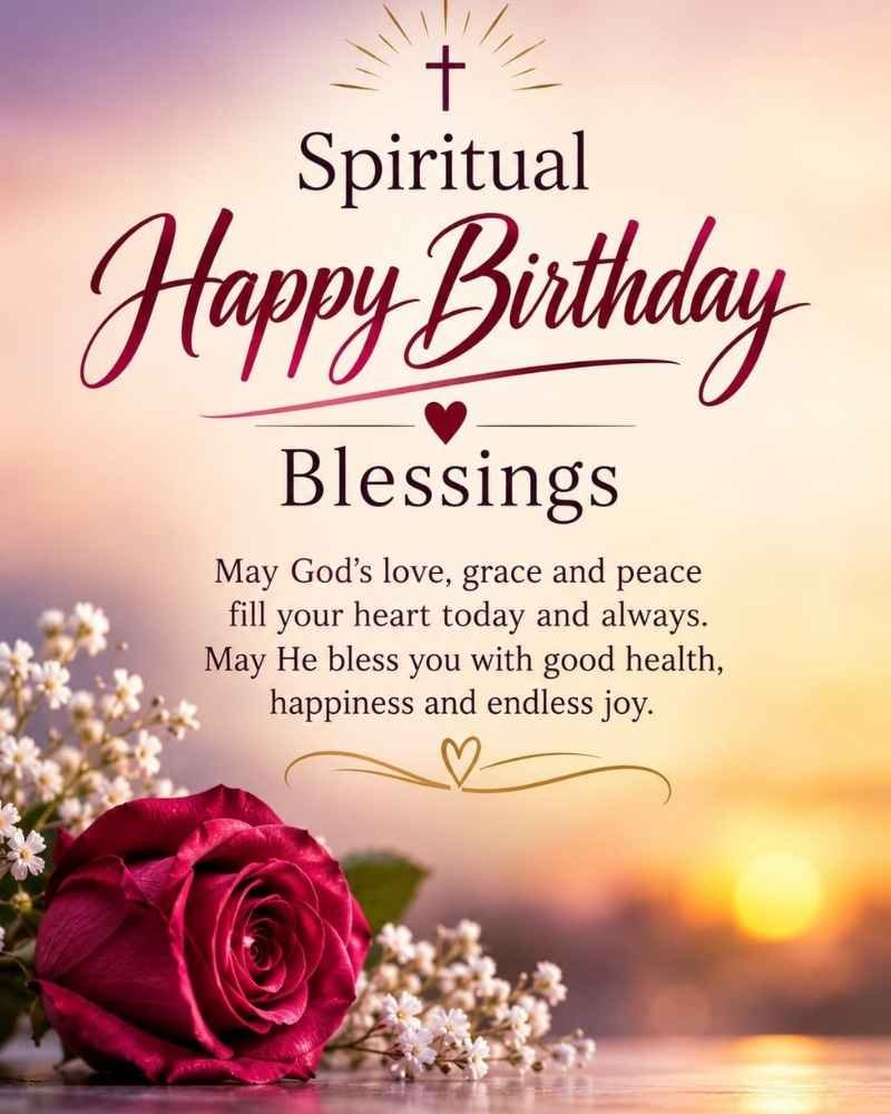 Spiritual Happy Birthday Blessings