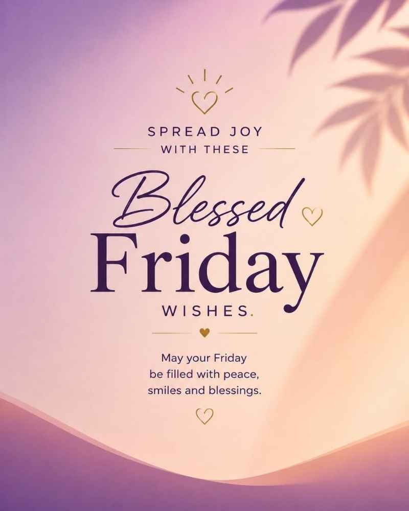 Spread Joy with These Blessed Friday Wishes
