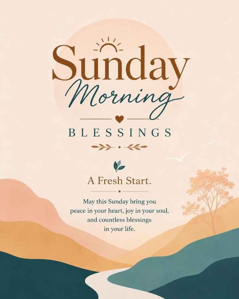 Sunday Morning Blessings for a Fresh Start