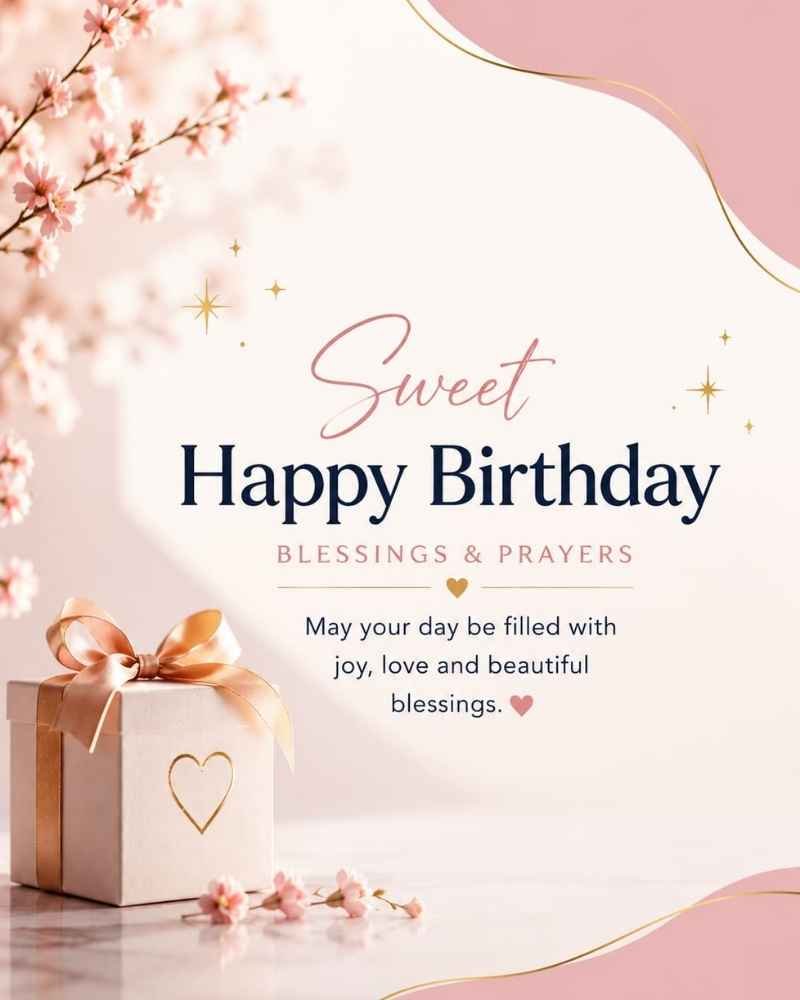 Sweet happy birthday blessings & prayers