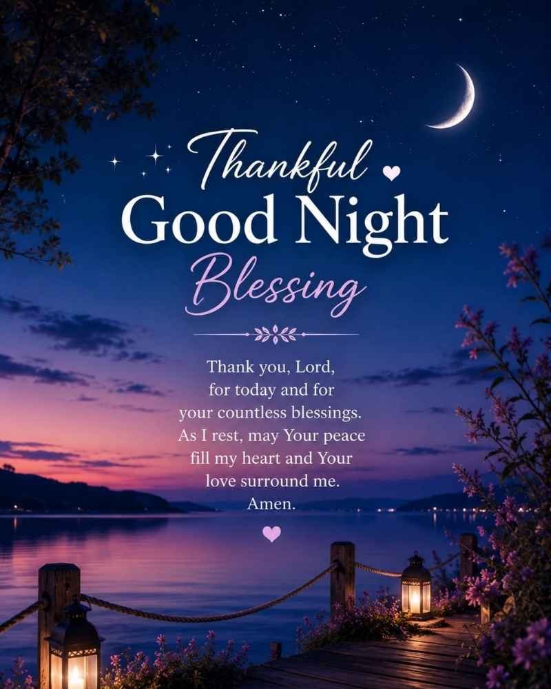 Thankful Good Night Blessings