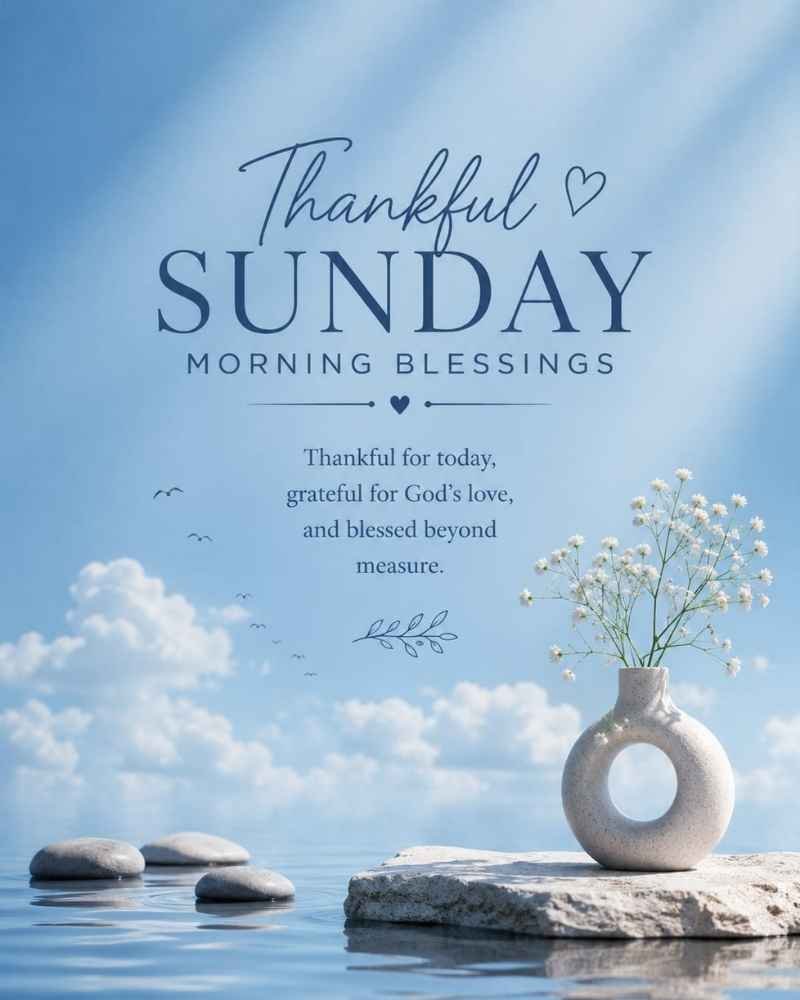 Thankful Sunday Morning Blessings