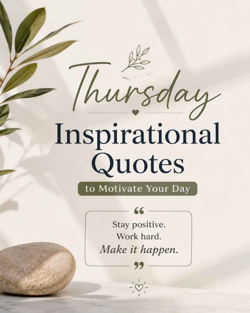 Thursday Inspirational Quotes to Motivate Your Day