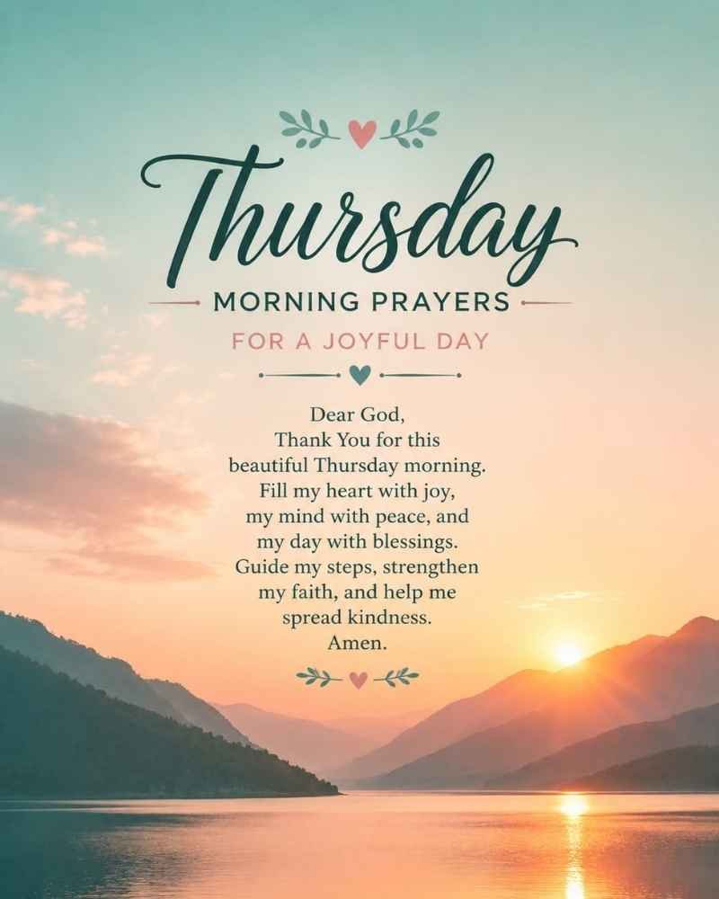 Thursday Morning Prayers for a Joyful Day