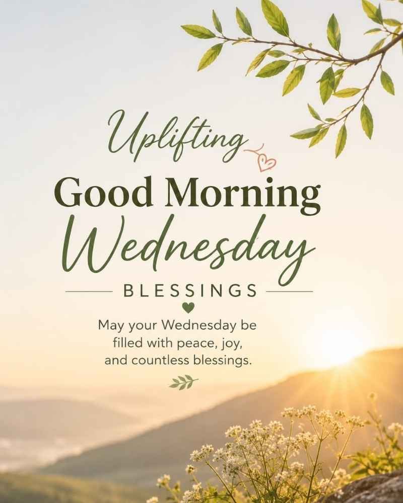 Uplifting Good Morning Wednesday Blessings
