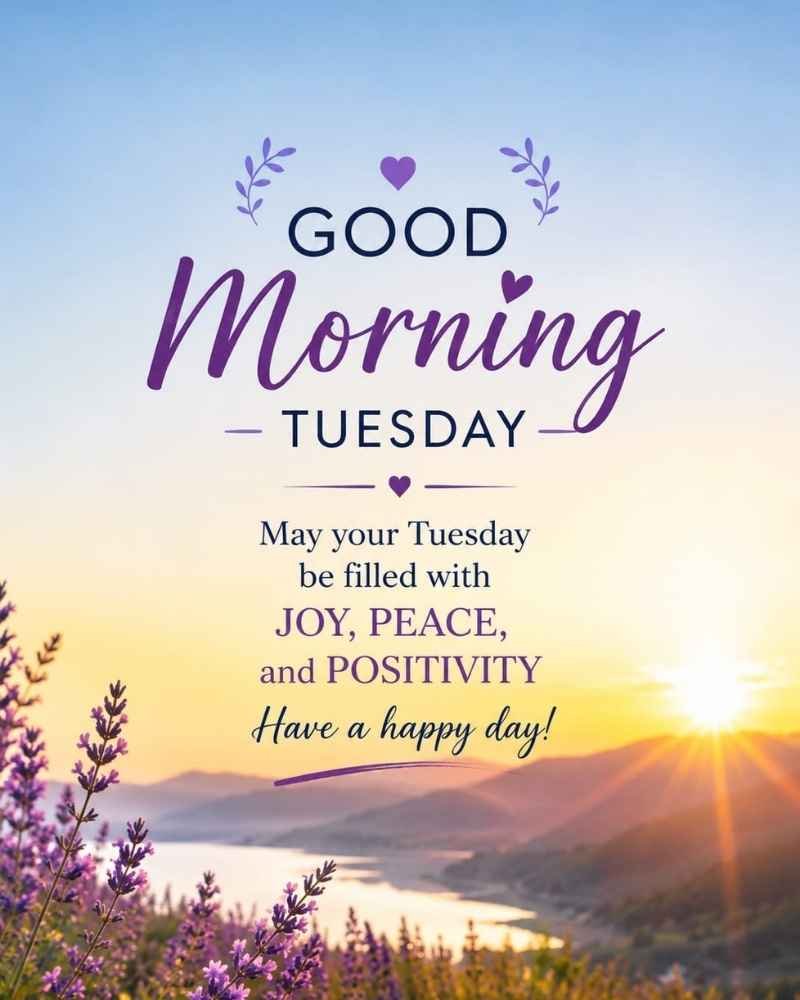 Uplifting Good Tuesday Morning Blessings for a Happy Day