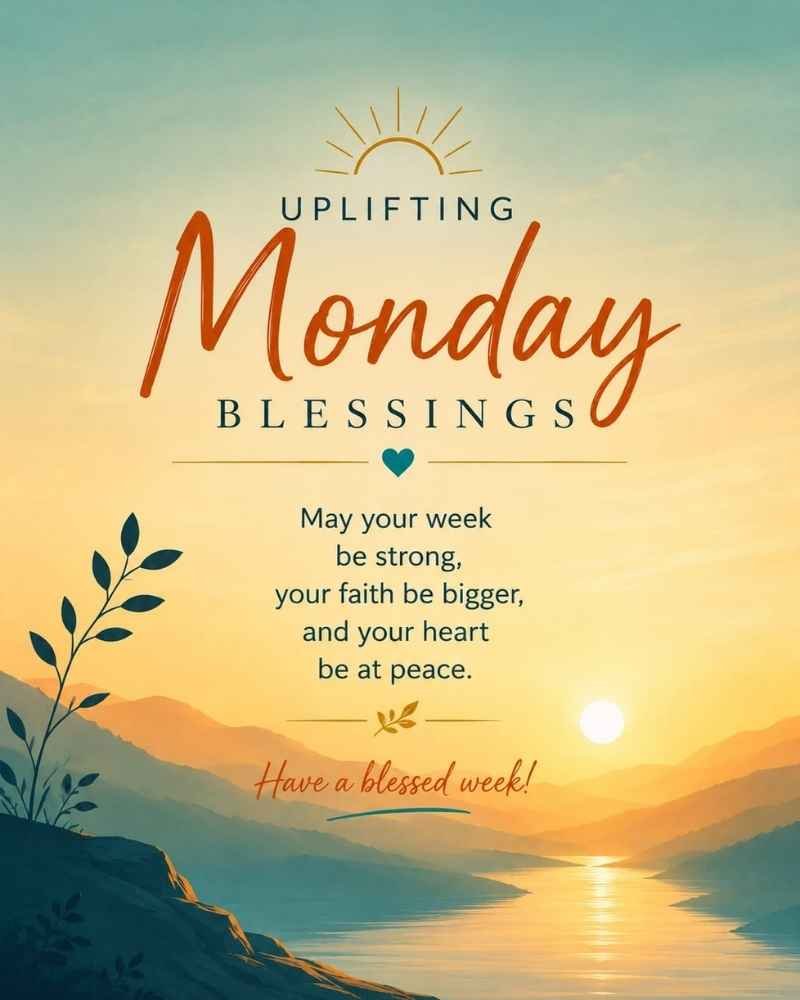 Uplifting Monday Blessing for a Strong Week