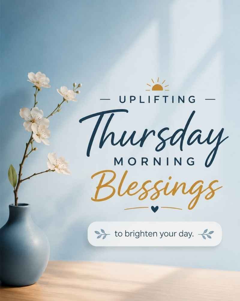 Uplifting Thursday Morning Blessings To Brighten Your Day