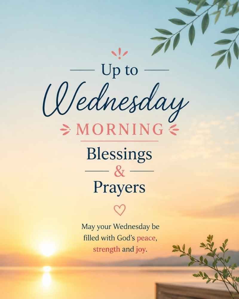 Wednesday Morning Blessings and Prayers