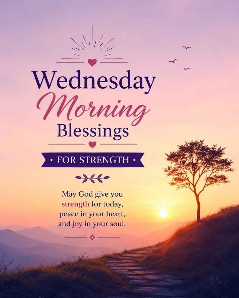 Wednesday Morning Blessings for Strength