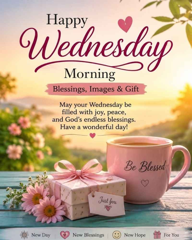 Wednesday Morning Blessings Images and GIFs (Ready to Share)