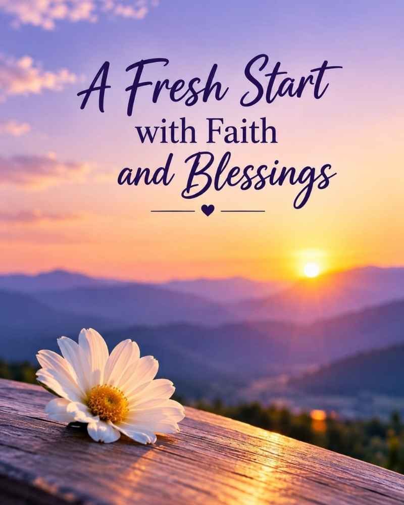 A Fresh Start With Faith and Blessings