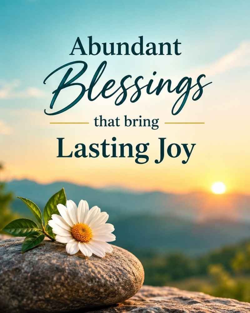 Abundant Blessings That Bring Lasting Joy