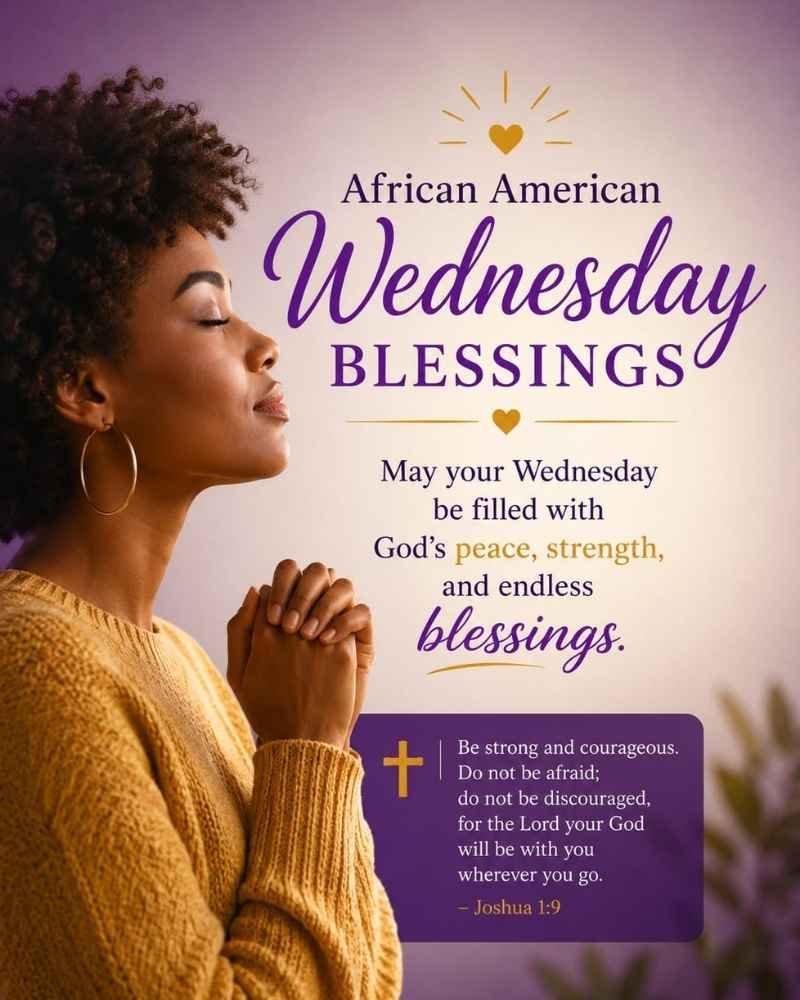 African American Wednesday Blessings and Spiritual Messages