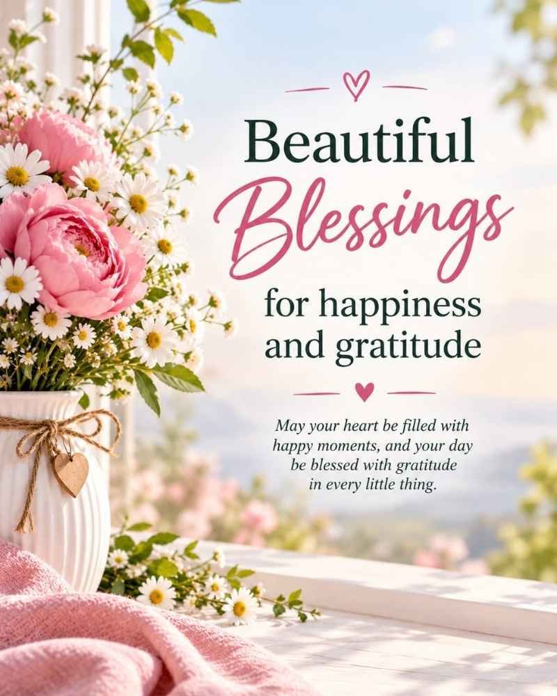 Beautiful Blessings for Happiness and Gratitude