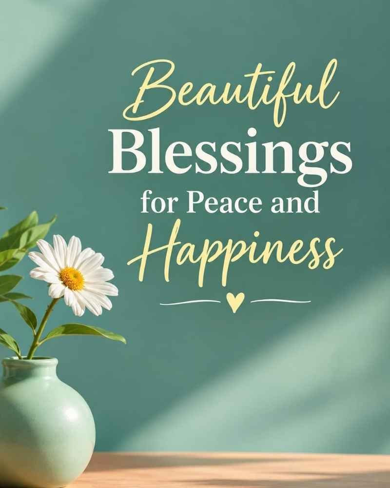 Beautiful Blessings for Peace and Happiness