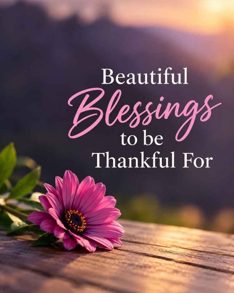 Beautiful Blessings to Be Thankful For