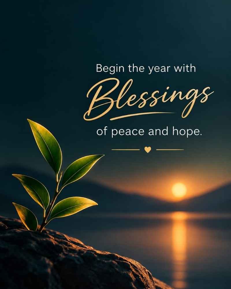 Begin the Year With Blessings of Peace and Hope