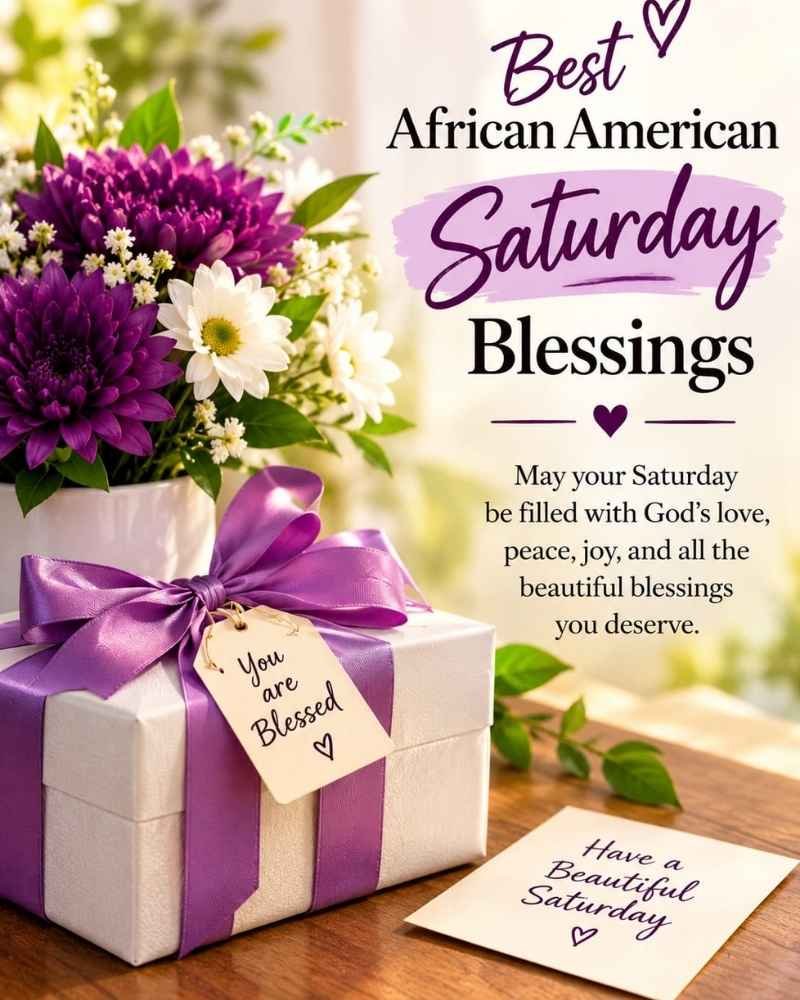 Best African American Saturday Blessings GIF