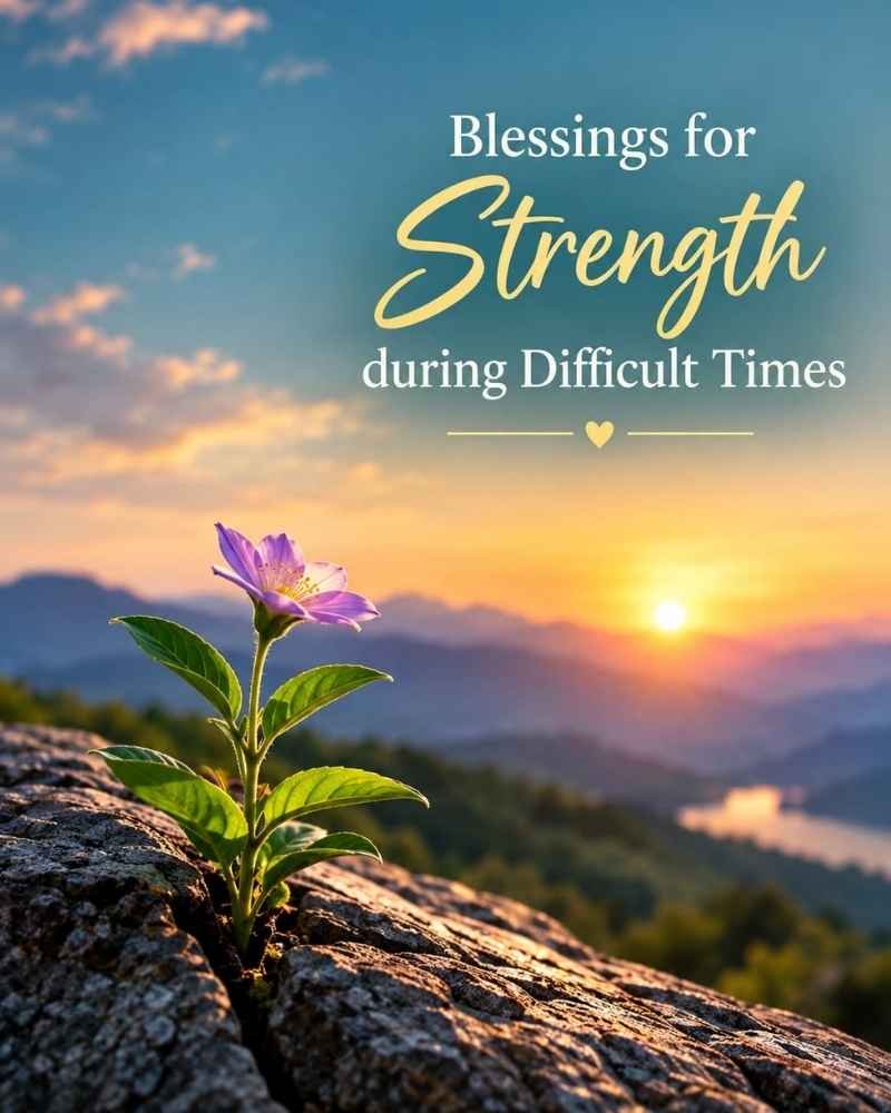 Blessings for Strength During Difficult Times
