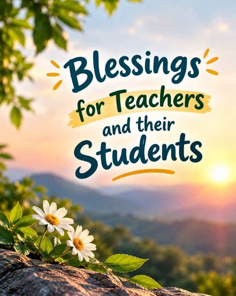 Blessings for Teachers and Their Students