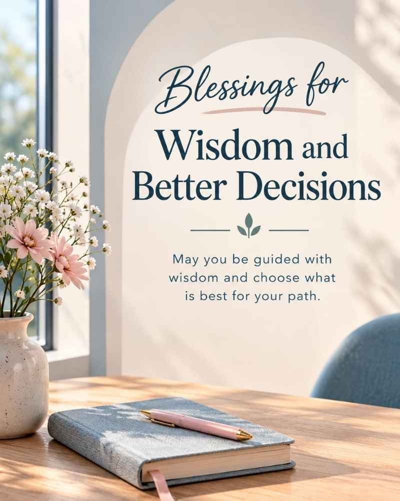 Blessings for Wisdom and Better Decisions
