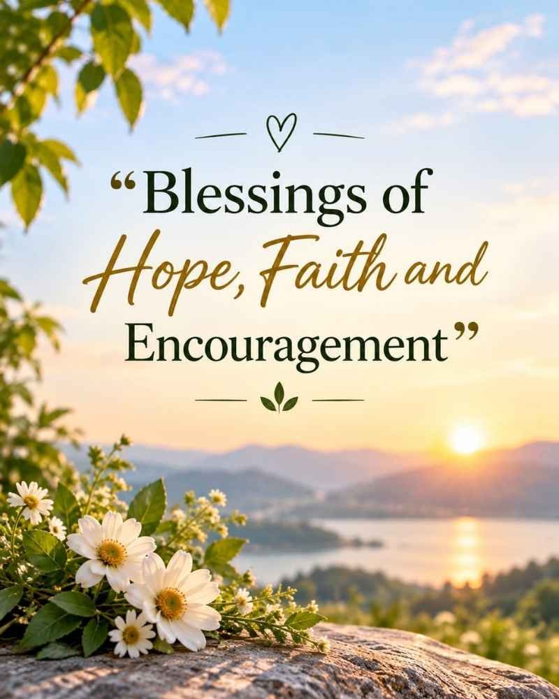 Blessings of Hope, Faith, and Encouragement