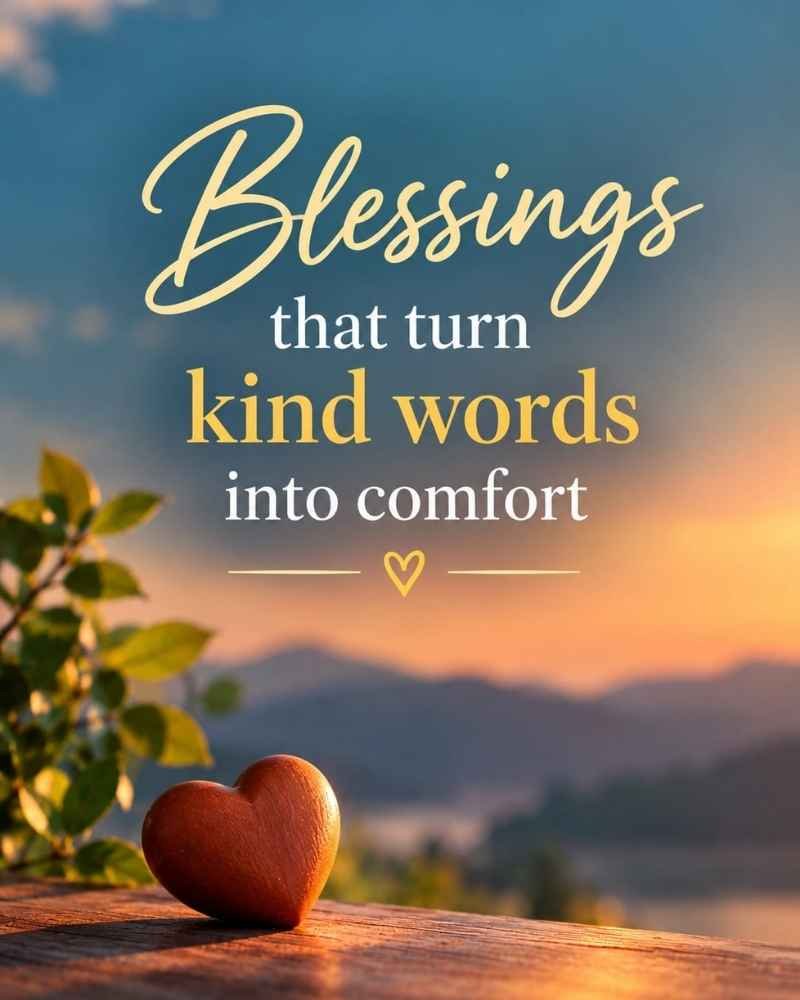 Blessings That Turn Kind Words Into Comfort