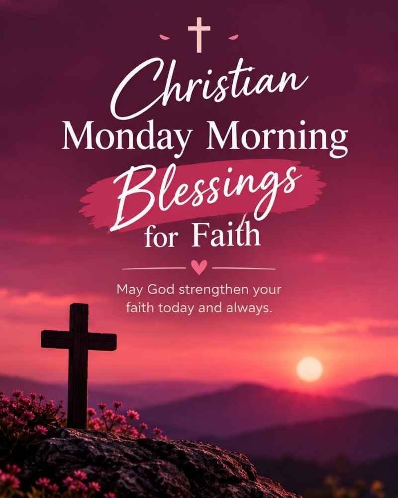 Christian Monday Morning Blessings for Faith