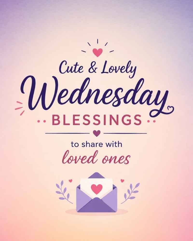 Cute and Lovely Wednesday Blessings to Share with Loved Ones