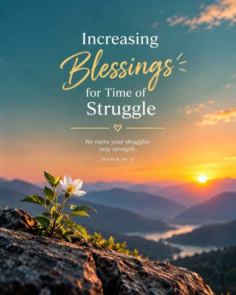 Encouraging Blessings for Times of Struggle