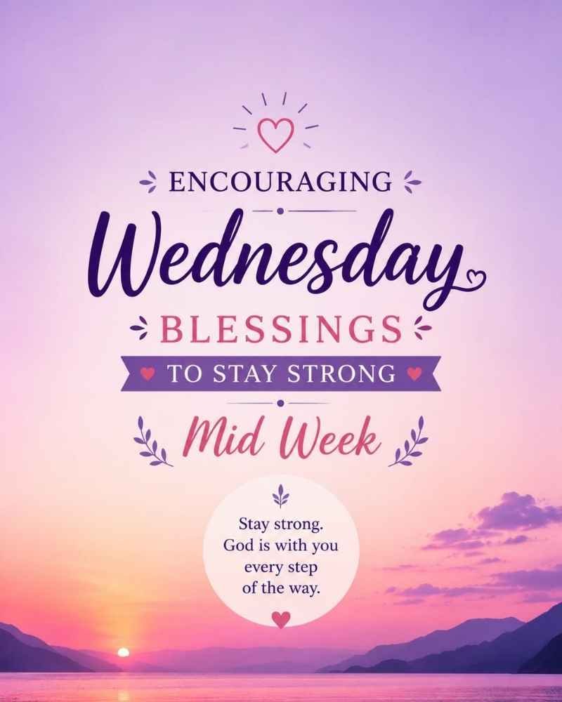 Encouraging Wednesday Blessings to Stay Strong Midweek