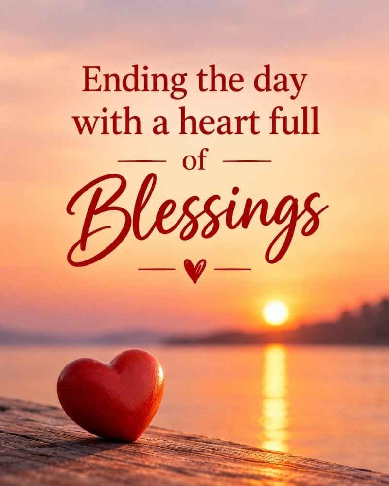 Ending the Day With a Heart Full of Blessings