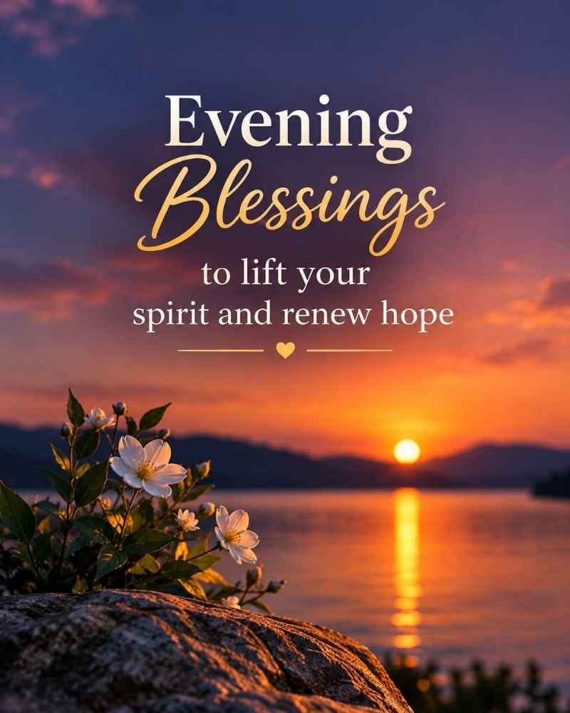Evening Blessings to Lift Your Spirit and Renew Hope